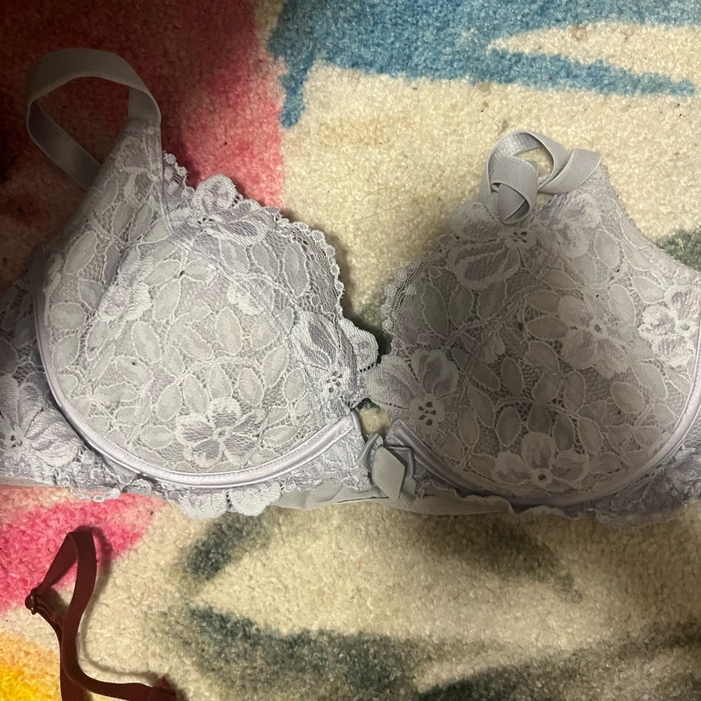 Elegant Lace Bra victoria’s secret blue 34c